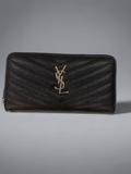 YSL wallet silver